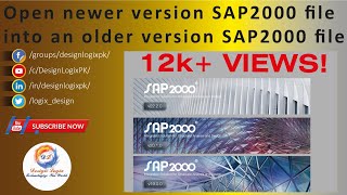 How to open newer version file of SAP2000 in older version SAP2000 [upl. by Ycat856]