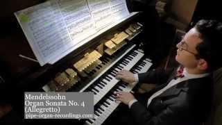 Stephen Buzard plays from Mendelssohn Sonata No 4 for Organ [upl. by Notsahc833]