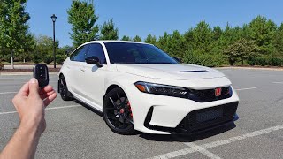 2024 Honda Civic TypeR Start Up Exhaust Walkaround Test Drive and Review [upl. by Kassab637]