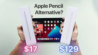 17 Knock off vs 129 Apple Pencil 2  Is this the best Apple Pencil alternative [upl. by Yodlem161]