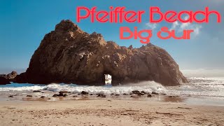 PFEIFFER BEACH AT BIG SUR CALIFORNIA [upl. by Anaz]