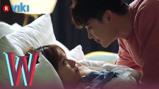 W  EP 7  Lee Jong Suk amp Han Hyo Joo Cuddling in Bed  Korean Drama [upl. by Darby]