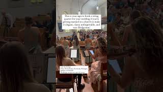 String quartet at gorgeous church wedding 😍 violin classicalmusic cello violinistforevents [upl. by Stochmal]