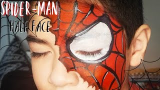 SPIDERMAN Face Paint Tutorial  Pintacaritas Hombre Araña [upl. by Elise]