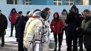 Expedition 30 Prelaunch Preps and Launch [upl. by Atnauqahs]