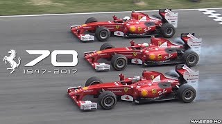 EPIC Ferrari LineUp amp F1 Show  Ferrari Finali Mondiali Mugello 2017 [upl. by Selym]