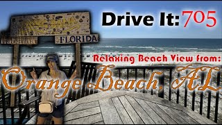 Drive It Relaxing Scenic Beach View and Sound from Orange Beach Fall asleep fast [upl. by Hekking]