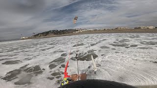 Playing in the waves in light wind at Ocean Beach San Francisco [upl. by Pinette417]