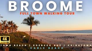 Broome Western Australia Walking Tour  4K 60 FPS [upl. by Asa271]