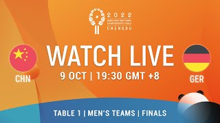 LIVE  T1  CHN vs GER  Finals  MT  2022 World Team Championships Finals Chengdu [upl. by Eseerehs]