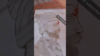 Chatrapati Shiva ji ki drawing [upl. by Leahcimsemaj349]