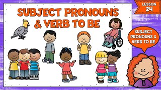 LECCIÓN 24 PRONOMBRES PERSONALES Y EL VERBO TO BE EN INGLÉS  SUBJECT PRONOUNS AND VERB TO BE [upl. by Studdard193]