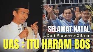 🔴 VIRAL‼️ UCAPAN SELAMAT NATAL DARI PAK PRABOWO DAN GIBRAN  UAS  H4R4M UCAPKAN SELAMAT NATAL [upl. by Lanrev]