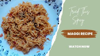 Spicy Maggi Noodle Recipe MeriMAGGI  Rushas Kitchen [upl. by Amadis]