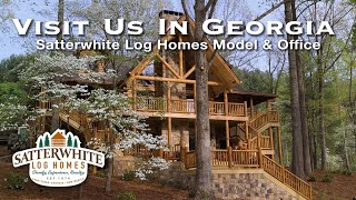 VISITING SATTERWHITE LOG HOMES IN NORTH GEORGIA [upl. by Kaenel481]