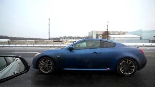 BMW 328i F30 245hp stock vs Infiniti G37 Coupe 350hp tuned Part 2 [upl. by Tiffy]