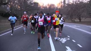 Meb at the 2014 NYC Half [upl. by Helmut]