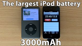 Testing the largest iPod battery 3000mAh [upl. by Assener]