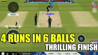 🔥BUMRAH JUST SAVE THE MATCH  AUS NEED 4 RUNS IN 6 BALLS  THRILLING FINISH IN REAL CRICKET 19 [upl. by Obie113]