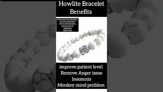 Howlite crystal bracelet howlite shorts shortsvideoviral [upl. by Enrique]