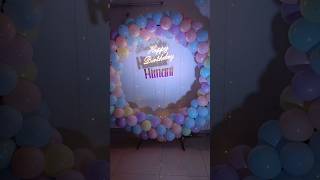 Balloon decoration ideas at home balloon birthday decoration diy [upl. by Bigot725]