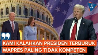 Panas Trump Ejek Biden Presiden Terburuk dan Kamala Wapres Gelandangan [upl. by Peadar264]