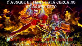 Iron Maiden HALLOWED BE THY NAME lyrics y subtitulos en español [upl. by Brubaker]