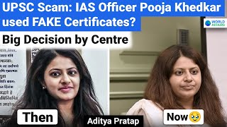 Pooja Khedkars Shortcut to IAS  Centres Big Decision Against Use of Fake Certificates in UPSC [upl. by Ramos]