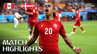 Peru v Denmark  2018 FIFA World Cup  Match Highlights [upl. by Attevad]