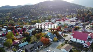 Beautiful Rossland BC  Cinematic Drone Footage [upl. by Matthieu70]