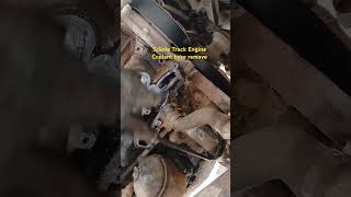 Scania truck engine oil cooler seal leaking and repair works ScaniaTruck mechanic diesel Repairs [upl. by Marketa]