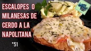 MILANESA O ESCALOPE DE CERDO A LA NAPOLITANA un manjar Escalope panee Escalope gratineePork loin [upl. by Yoral153]