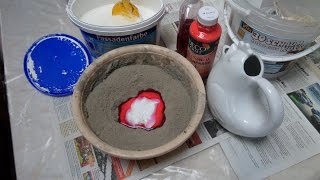 DIY REZEPT BETON in allen FARBEN selber einfärben KnetBeton GießBeton selber machen Howto [upl. by Wertheimer341]