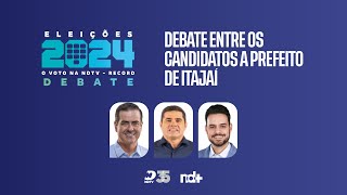 Debate à Prefeitura de Itajaí  Eleições 2024  O VOTO NA NDTV RECORD 28092024 [upl. by Sinne886]