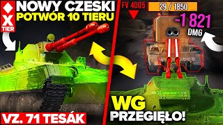 NOWY POTWÓR ZNISZCZY WOT 1800 DMG w 3 SEKUNDY  Vz 71 Tesák [upl. by Reinert597]