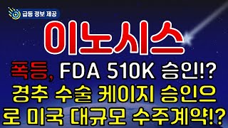 이노시스 미국 FDA 510K 승인 글로벌 대규모 공급계약 현실화되나 [upl. by Athalee56]