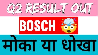 Bosch Q2 result out Bosch shate latest news [upl. by Aloisia]