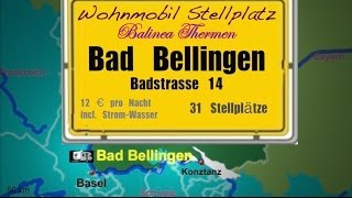 Wo Mo Stellplatz Bad Bellingen  Baden Württemberg [upl. by Annaet]