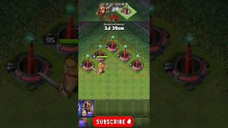 Barbarian king vs Hell cannon  Clash Of Clans  coc clashofclans gaming shorts [upl. by Agnizn]