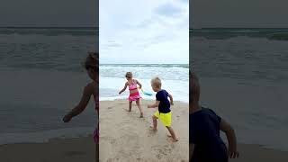 Siblings Enjoying a Windy Day by the Ocean Have you ever tried flying a kite by the ocean [upl. by Brynn294]