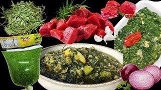 Cuisine🍽️Congolaise Matembele Recette Congolaise Matembele Feuilles de Patate DouceYam leaves [upl. by Hanad]