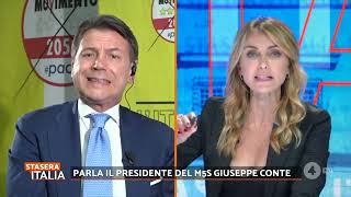 Giuseppe Conte  intervista a Stasera Italia  2062024 [upl. by Janene674]