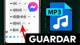 Cómo GUARDAR UN AUDIO de Messenger En MP3 Fácil y Rápido [upl. by Alyal]