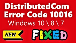 DistributedCom Error 10016 Windows 10 fix  How to fix DistributedCom Error 10016 on Windows 10 \ 8 [upl. by Enomar379]