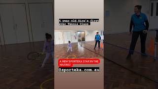 4 YEAR OLD TENNIS BEGINNER STARTS HER JOURNEY AT SPORTEKA SPECIALIST KIDS TENNIS SCHOOL [upl. by Brigida]