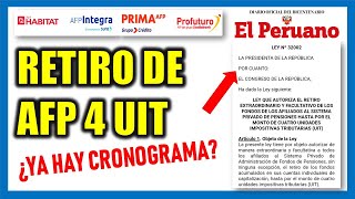 RETIRO DE AFP 2024 ¿YA EXISTE EL CRONOGRAMA DEL RETIRO DE AFP Aquí los detalles [upl. by Aelat]