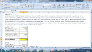 Tutorial de Uso de Formulas Financieras del Excel [upl. by Eardna]