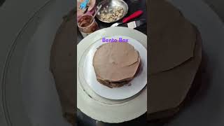 Bento cake box Hezelnut NuttelaCake cake mini cake like subscribe shortvideo cakedecorating [upl. by Gershon]