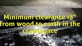 Termite Inspection  Crawlspace [upl. by Okemak]