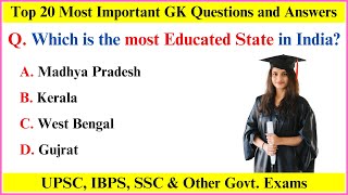 Top 20 Gk Question and Answer  Gk Questions and Answers  Gk Quiz in English  Gk Question  GK GS [upl. by Ecirtnahs584]